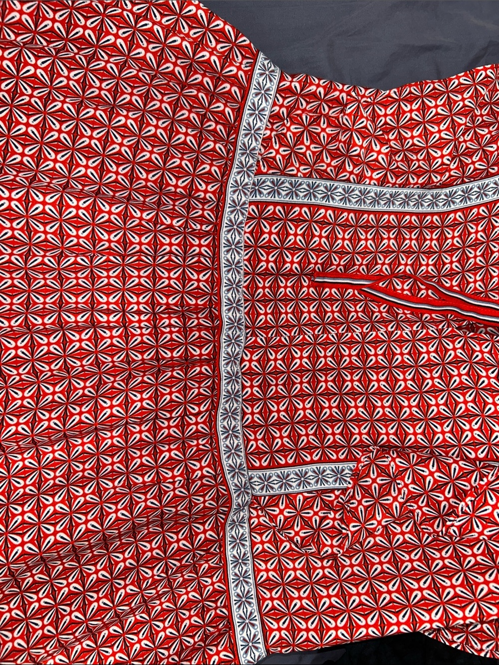 Max Studio Red Geometric Maxi Dress - Picture 8 of 10
